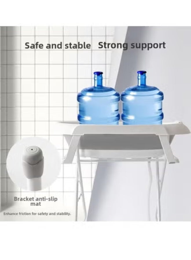 M.A&F's Foldable Baby Bath with Stand,Large Xxl Bath With Stand,Foldable Collapsable Heightened Baby Basin Infant Shower Bathtub With Shelf Storage Rack and Wash Tube Set And Drainage Kit,Baby Basin - Ideal for Shower - Image 5